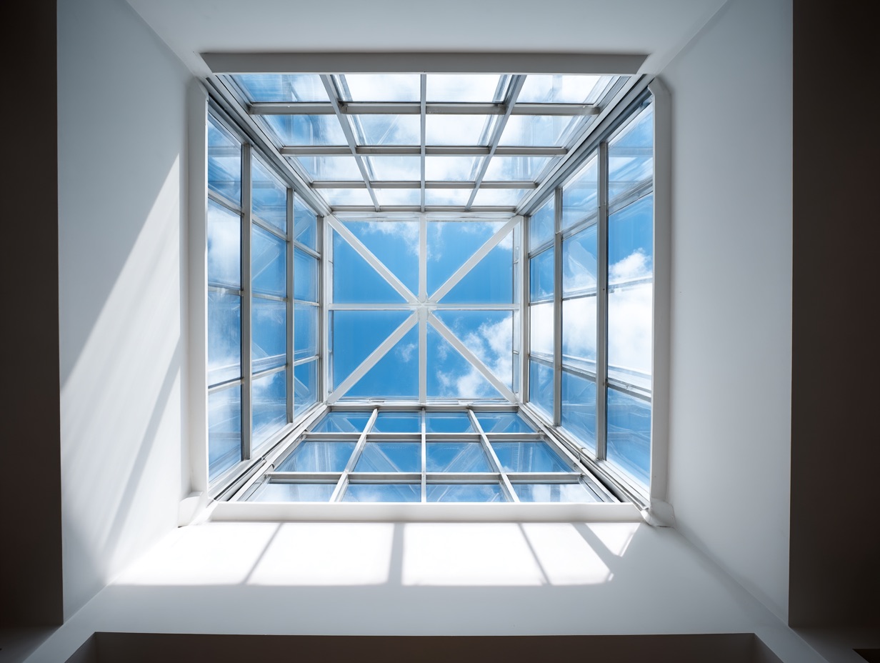 Зенитный фонарь и другие нестандартные решения из стекла