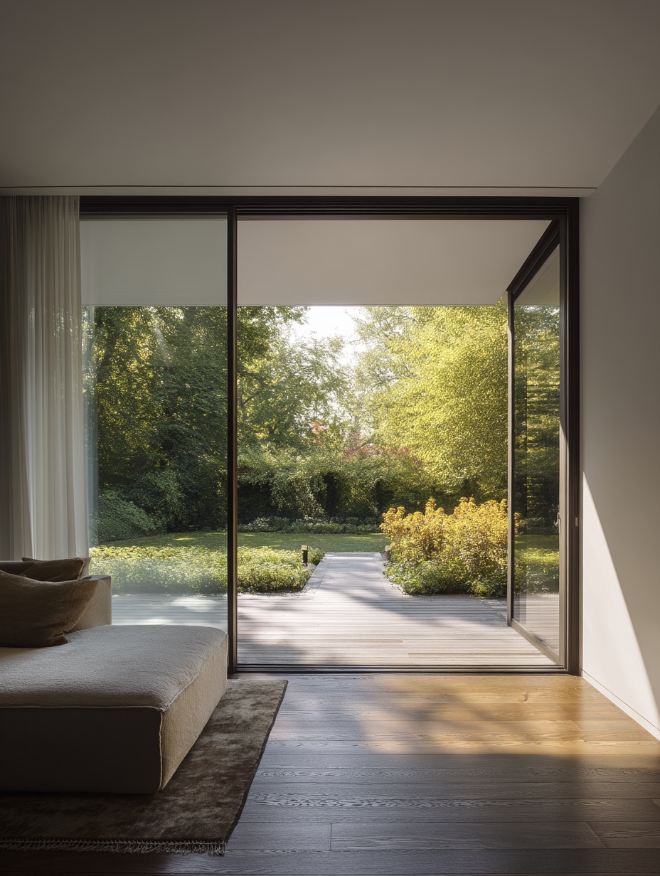 Система Pocket Door — раздвижная створка полностью уходит в нишу стены